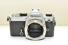 Used Nikon FM 35mm SLR Film Camera MF (Body Only) Parts Repair AS-IS