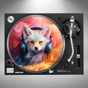 Arctic Fox Slipmats 12" Plattenspieler Vinyl Paar oder einzeln *versand in Karton* - Bild 1 von 5