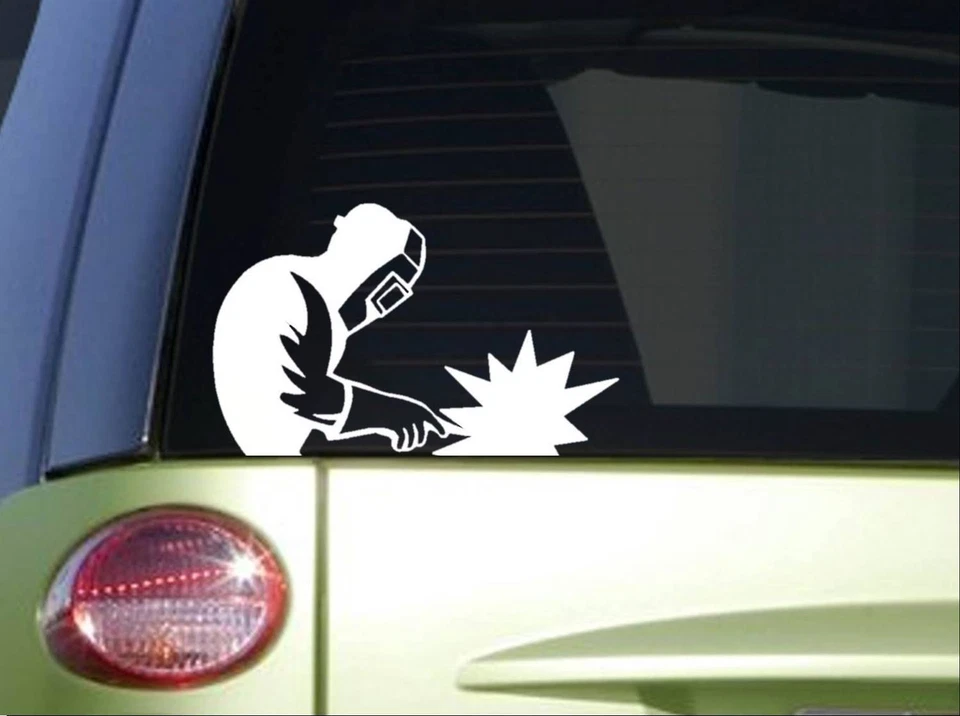 EZSTIK Welder Sticker *I822* 6x6 Vinyl welding decal