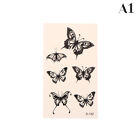 1 Sheet Temporary Tattoo Stickers Waterproof 3D Butterfly Flowers Body Art _Cu