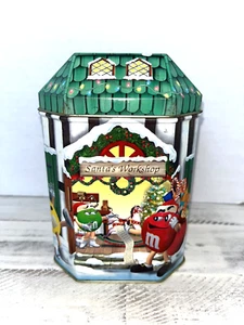 M&M Süßigkeiten Weihnachten Santa's Workshop Dose Süßigkeiten Vorratsdose 7"x4,5"x4,5" # 10 - Bild 1 von 6