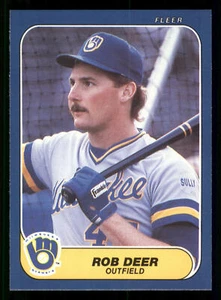 1986 Fleer Update #U-33 - Rob Deer - Milwaukee Brewers - Bild 1 von 2