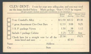 Ca 1928 Cleveland Oh Dental Mfg Co Has Offers For Dentists - Picture 1 of 1