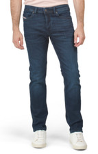 NWT DIESEL Sz34x32 BUSTER REGULAR SLIM TAPERED STRETCH JEANS RM045 BLUE