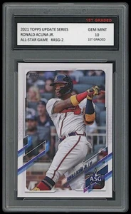 RONALD ACUNA JR. 2021 TOPPS UPDATE SERIES 1ST GRADED 10 MLB CARD ALL-STAR GAME - Imagen 1 de 1