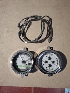 Dakota Digital 1951-52 Chevy Car Analog Gauge System Silver White VHX-51C-S-W - Picture 1 of 3