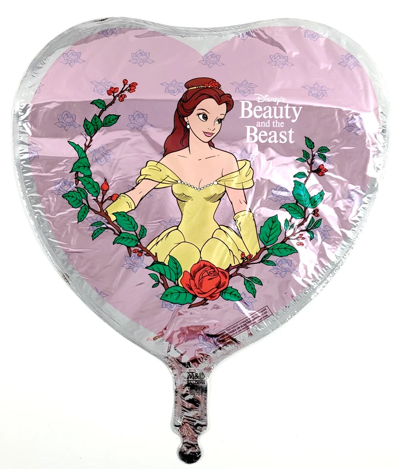 Vintage M & D Mylar Helium Balloon Disney Character Beauty Beast Princess Belle - Image 1 of 4