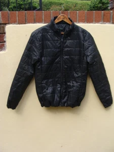 Stile Benetton Men’s Black Full Zip Quilted Lightweight Jacket Size 42 - Picture 1 of 7