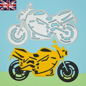 Motorrad, Motorrad Metall Stanzschablone, Kartenherstellung, Papierhandwerk, männlich, I9 - Bild 1 von 6