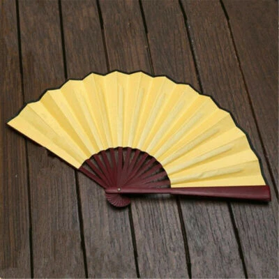 Ventilador de mano plegable chino de kung fu tai chi 1 pieza rojo negro blanco Foto 1 de 4