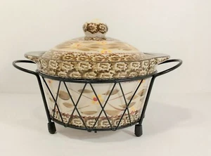 Temptations 1 Qt Casserole Dish Old World Brown - Picture 1 of 4