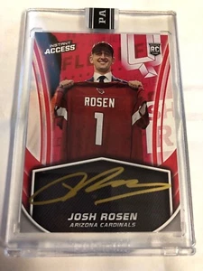 2018 Panini Instant Access Josh Rosen Arizona Cardinals Gold Autograph RC #22/25 - Bild 1 von 2