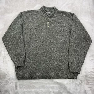 Woolrich maglione uomo XL verde Henley pesante outdoor nonno accogliente cottage - Foto 1 di 14