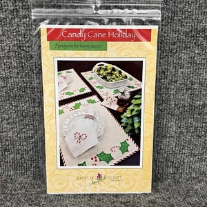 Candy Cane Holiday By Amelie Scott 7 Projects Machine Embroidery CD New - Picture 1 of 7