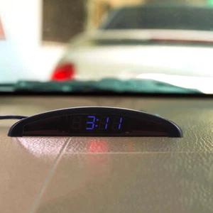 1 Pc High Precision Clock Car Dash Clock Thermometer Voltmeter Vehicle Clock - Picture 1 of 12