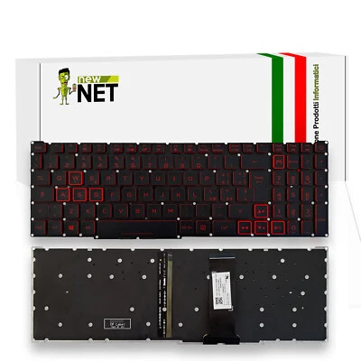 NEW NET Tastiera retroilluminata compatibile con Acer Nitro 5 N20C1 N20C2 ITALIANA