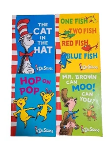 Dr Seuss Kids Children's Reader Books Set Of 4 - Picture 1 of 8