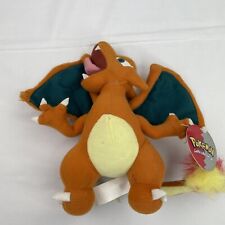 Vintage Pokemon 1999 Nintendo 9” Stuffed Plush Charizard Play By Play Rare