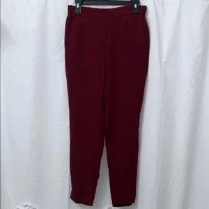 J.Crew burgunderrote Damenhose zum Überziehen Größe 4 neu mit Etikett - Bild 1 von 8