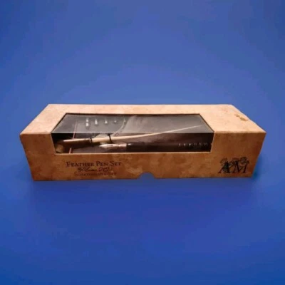 Authentic Models Calligraphy Feather Pen Set with Stylus & Ink Unused Open Box - Image 1 of 3