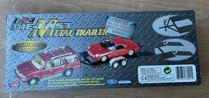 MOTOR MAX METAL CAR TRAILER COLLECTORS EDITION  1:24 - Picture 1 of 3