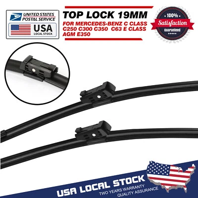 Juego de escobillas limpiaparabrisas de 24" y 24" para Mercedes-Benz E63 AMG S 2014-2016 Foto 1 de 4