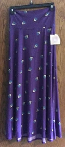 NWT LULAROE *MAXI SKIRT* PATTERN ON PURPLE - MISSES S - Picture 1 of 2