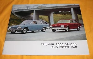 Triumph 2000 Saloon and Estate Car 1966 Brochure Brochure Depliant Catalogue BL - Picture 1 of 1