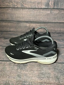 Brooks Ghost 15 Damen-Sneaker Größe 7,5 B Schuhe schwarz weiß Mesh Laufen Trail - Bild 1 von 9
