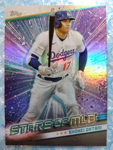 2024 Topps Stars of MLB SMLB-55 Shohei Ohtani Rainbow Foil Holo Karte Neu - Bild 1 von 2