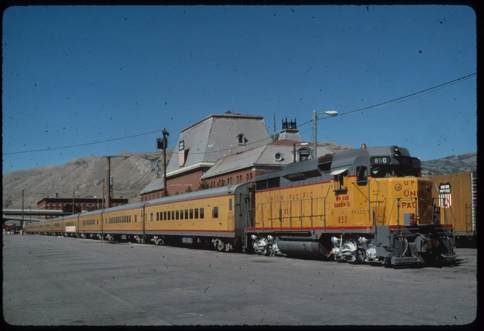 BH.B9.UP484 Duplicate Colour Slide Union Pacific GP30 #850 at Salt Lake City, UT - Image 1 of 1
