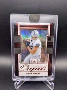 2024 Panini One Brock Bowers RC Originals Red /49 Encased Raiders 🔥 - Bild 1 von 3