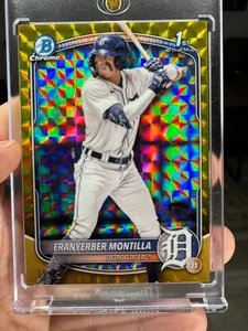 2025 Bowman Chrome Gold Choice Refractor /50 Franyerber Montilla - Picture 1 of 2
