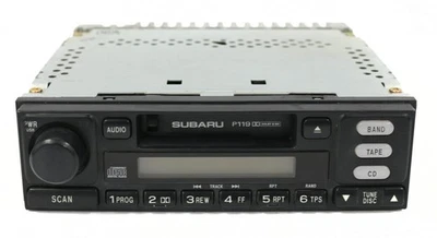 Receptor de radio AMFM Subaru Legacy 2000-2002 reproductor de casete 86201AE06A Face P119 Foto 1 de 4