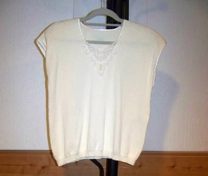 Weißer Damenpullover Vintage (90er) von DANA SCOTT (GRÖSSE MEDIUM) - Bild 1 von 5