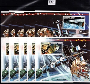 MZ 5X DJIBOUTI 1986 - MNH - IMPERFECTO - ESPACIO - Imagen 1 de 1