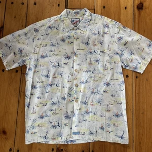 BY THE SEA Strand Surf Meer Kurzarm Button Down - Größe M - Bild 1 von 8