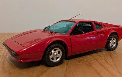 Polistil 法拉利 308 GTB 红色 1977 复古意大利压铸 1: 25 比例模型 S61 — 第 1/4 张图片