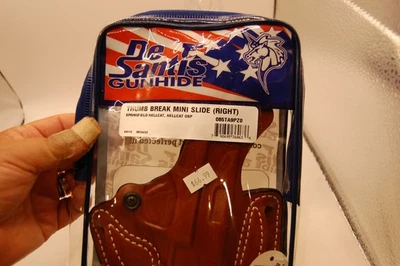 Funda de cuero DeSantis Gunhide Thumb Break Mini Slide OWB Springfield Foto 1 de 4