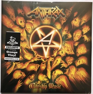 Anthrax Worship Music Newbury Comics Variant Orange Vinyl Record New Sealed - Imagen 1 de 7