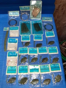 Lote De Colección Nuevo de Lote Antiguo Bobina de Fibra Artesanal Alambre Hojas de Rosa Flor Estambre Selecciones Florales - Imagen 1 de 11