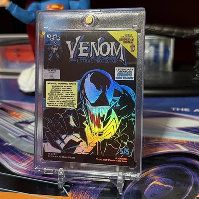Venom, Lethal Protector/Eddie Brock MTG Spider-Man Mythic Borderless Foil #233 - Image 1 of 2