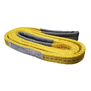 1 Pack 1" x 9ft 2 Ply Polyester Flat Eye Lifting Sling Strap Web Sling 3100 lbs - Picture 1 of 7