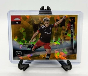 2021 Topps Chrome Sapphire Gold MLS Yamil Asad D.C. United #4 /50 - Picture 1 of 4