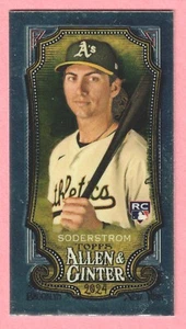 2024 Topps Allen & Ginter Chrome Mini Tyler Soderstrom Rookie #35 Athletics RC - Picture 1 of 2