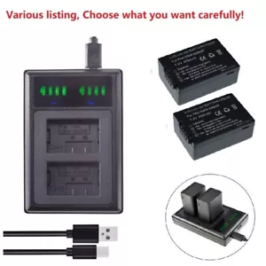DMW-BMB9 Battery or charger for Panasonic Lumix DC-FZ82, DC-FZ83 DMW-BMB9E FZ100 - Picture 1 of 50