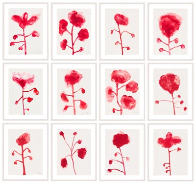 Juego de 12 Louise Bourgeois - Serie Les Fleures, impresiones de giclee, póster de flores Foto 1 de 4