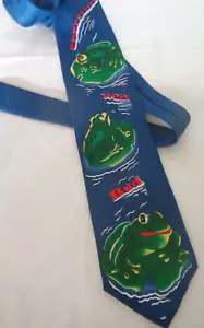 Men's - Bud - Budweiser Beer - Frogs - Neck Tie - Picture 1 of 1