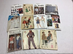 Sewing Patterns Uncut And Cut Lot of 11 Assorted  - Picture 1 of 12