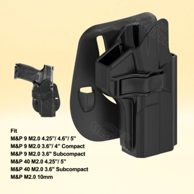 M&P10 M2.0 Holster Fit Smith & Wesson S&W M&P 9 MP 40 Full Size PRO 10mm Holster - Image 1 of 4